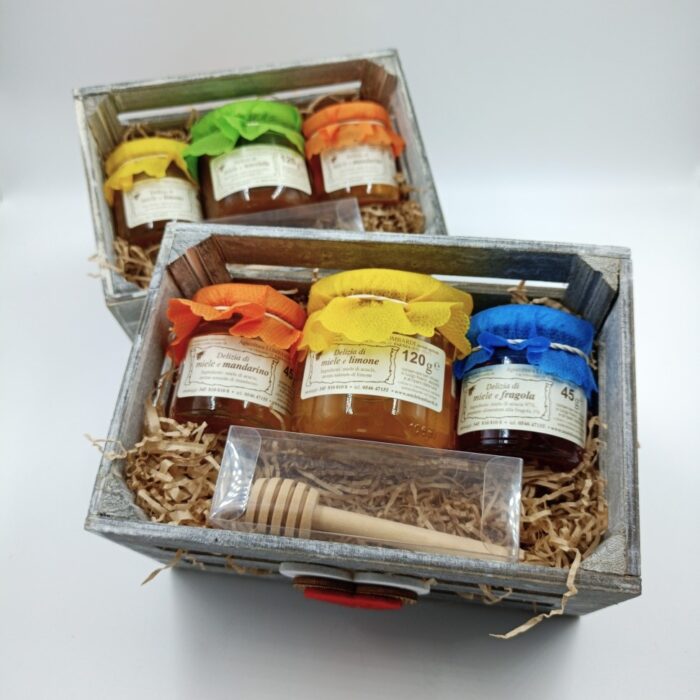 CASSETTA in Legno - 2x45g + 1x120g con Prendimiele - immagine 2