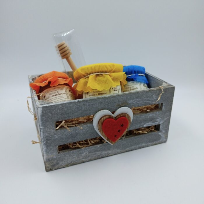 CASSETTA in Legno - 2x45g + 1x120g con Prendimiele - immagine 1